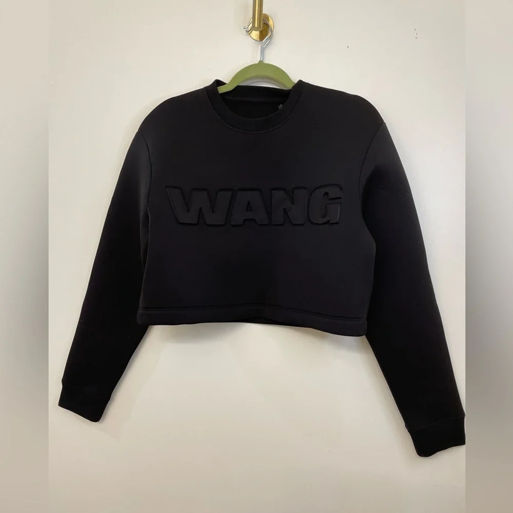 RARE ALEXANDER WANG X H&M||JUMPER SWEATSHIRT SCUBA 100% AUTHENTC S - Picture 3 of 10
